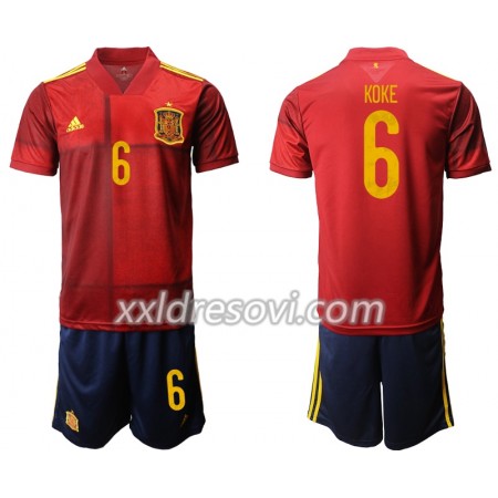 Španjolska Koke 6 Domaći Dječji Komplet Dresovi za Nogomet Euro 2020 (+ kratke hlače)